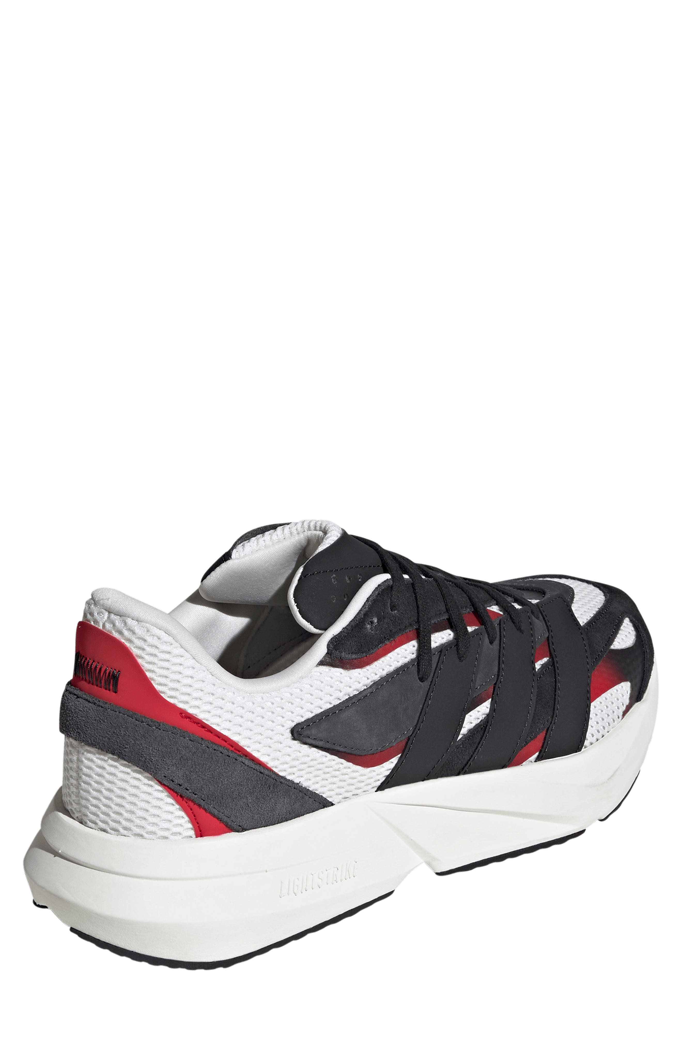 adidas Lightblaze Sneaker, Alternate, color, Core Black/ Scarlet/ White