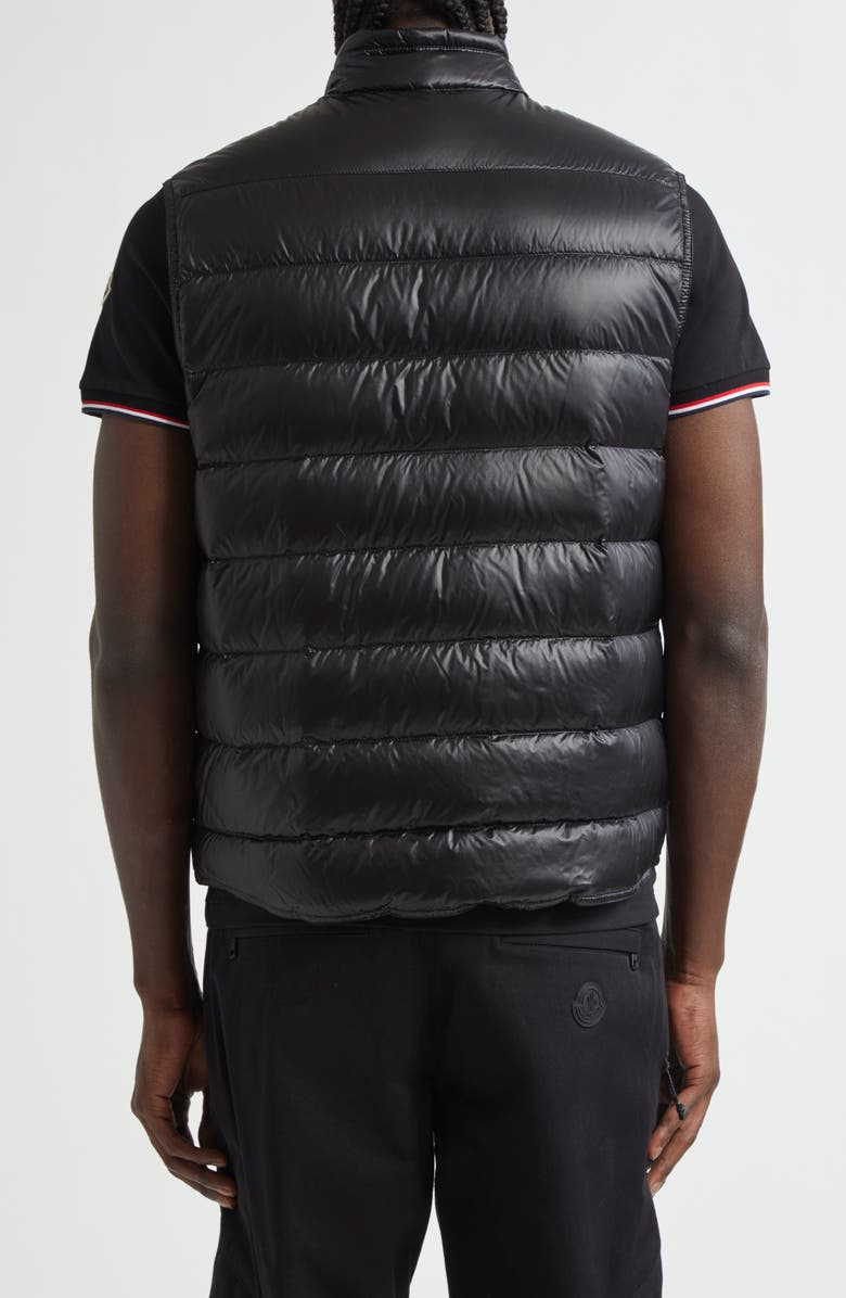 Moncler Gui Down Puffer Vest, Alternate, color, Black/ Black