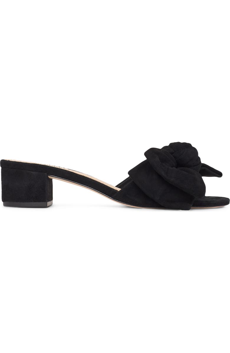 Cinq à Sept Faith Suede Slide Sandal, Alternate, color, Black