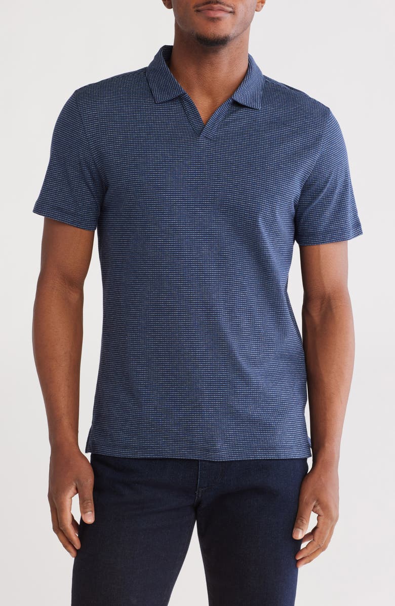 Robert Barakett Holder Space Dye Cotton Jacquard Polo, Main, color, 