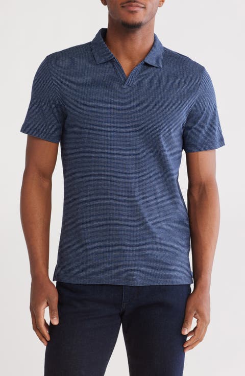 Holder Space Dye Cotton Jacquard Polo