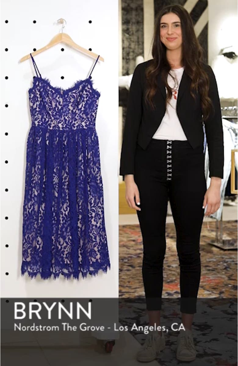 Gathered Lace Midi Dress, sales video thumbnail