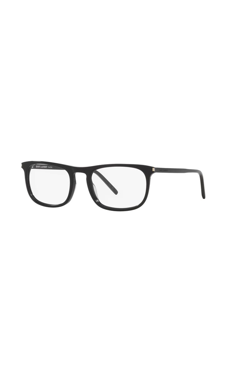 54mm Round optical glasses, Main, color, Black