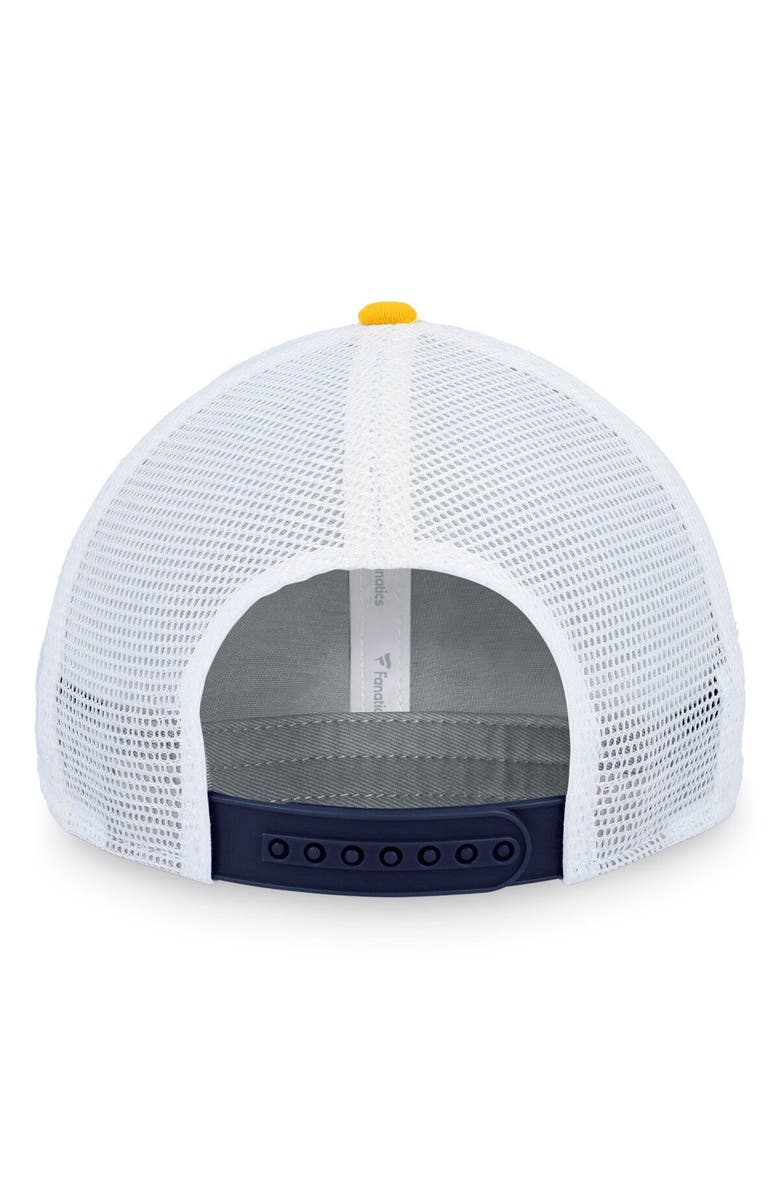 FANATICS Men's Fanatics Branded Navy/White Nashville Predators Iconic Gradient Trucker Snapback Hat, Alternate, color, 