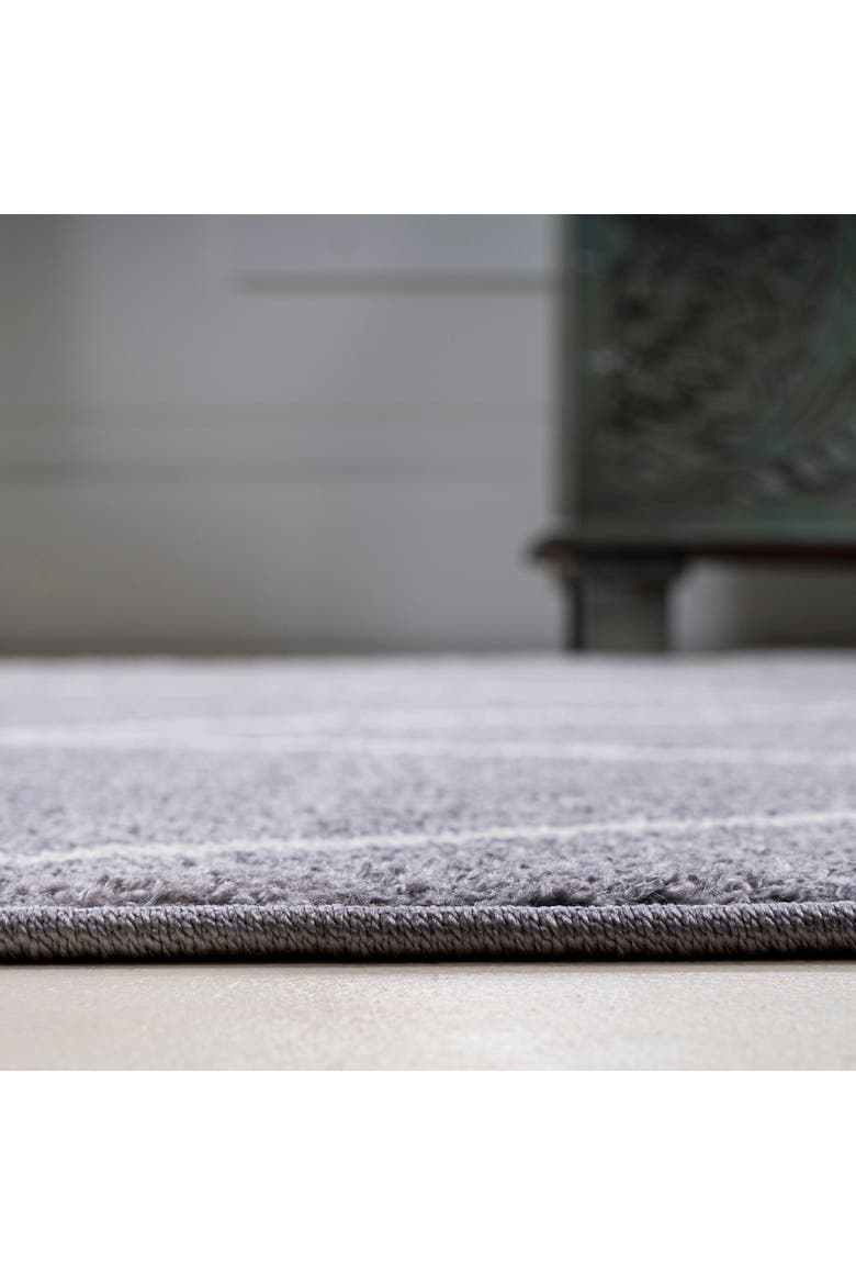 Cole Minimalist Diamond Trellis Area Rug, Alternate, color, Gray/White