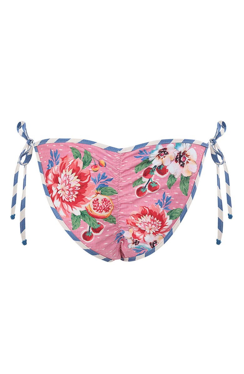 Agua Bendita Clemente Reversible Side Tie Bikini Bottoms, Alternate, color, Red