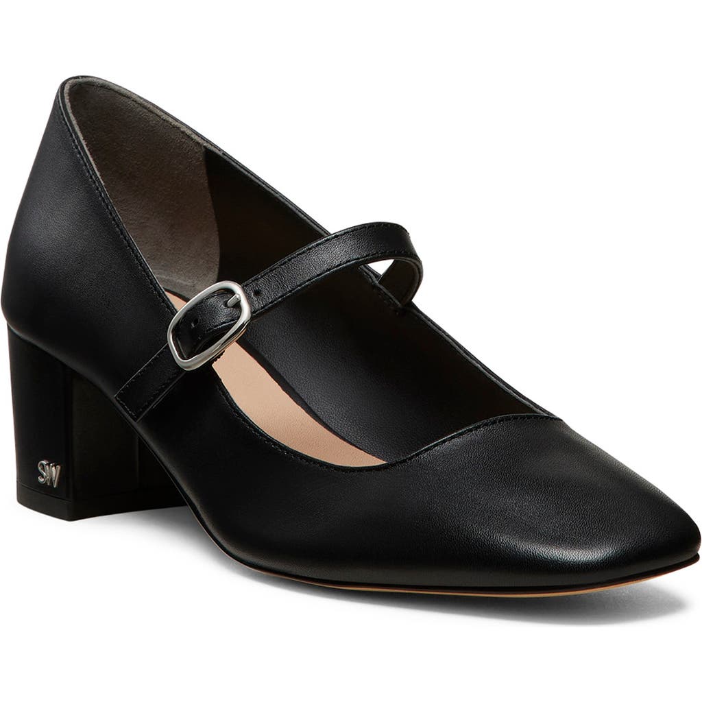 Stuart Weitzman Louise 50 Mary Jane In Black