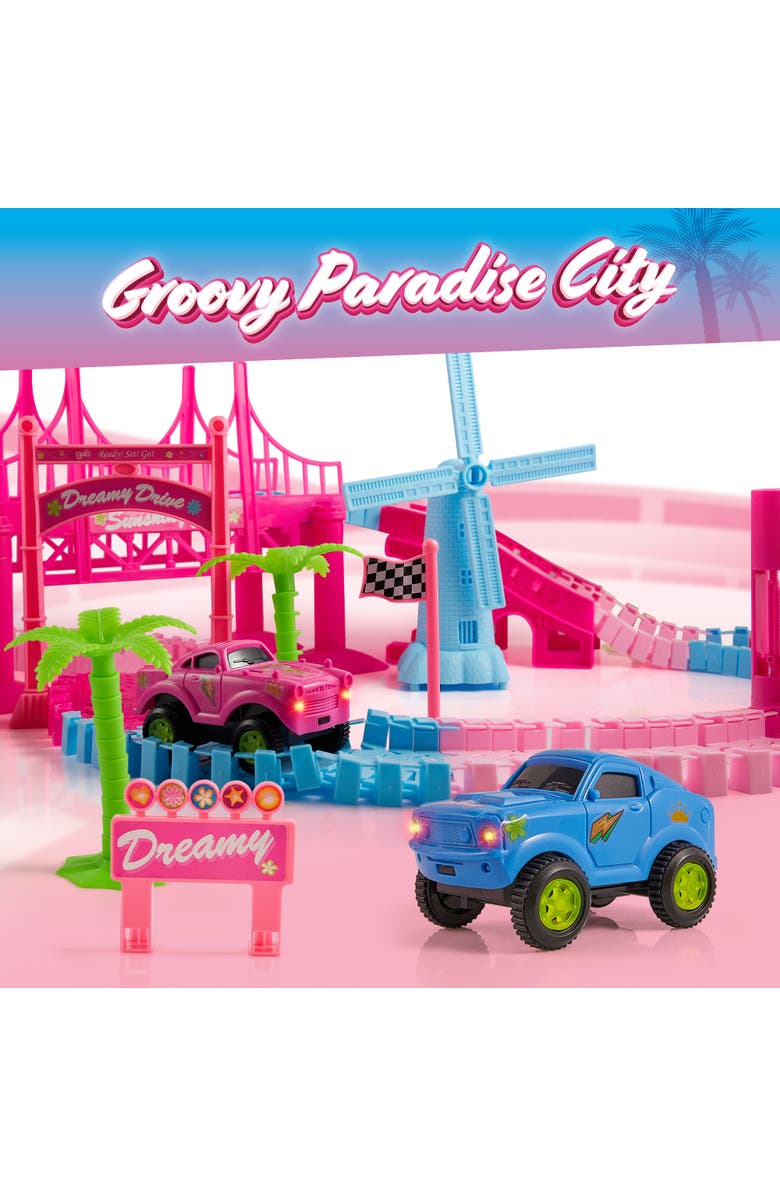 USA Toyz Pink Paradise Adventure Tracks 225 Piece, Alternate, color, Multi Color