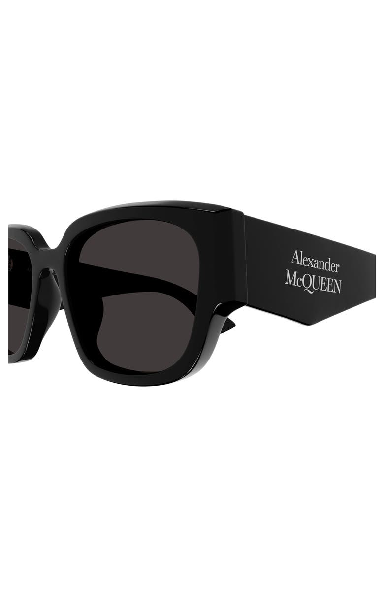 McQueen 55mm Square Sunglasses, Alternate, color, 