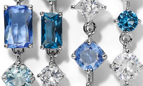 Nadri Sunshower Crystal Cascade Drop Earrings In Metallic