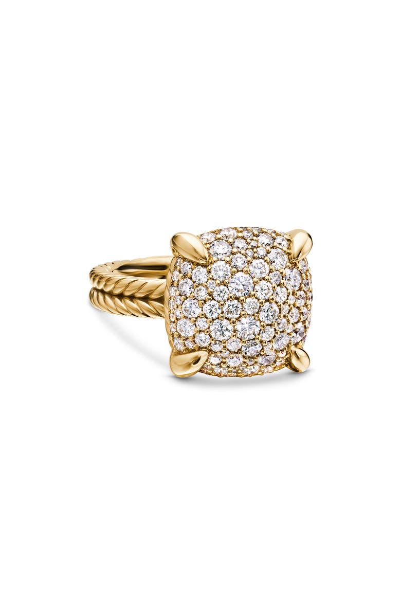 David Yurman Chatelaine<sup>®</sup> 18K Yellow Gold Ring with Diamonds, Alternate, color,