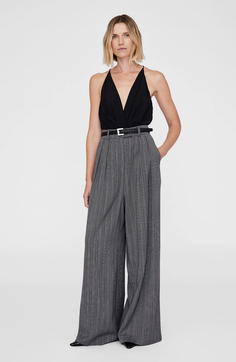 ANINE BING Nicola Belt, Alternate, color, Black