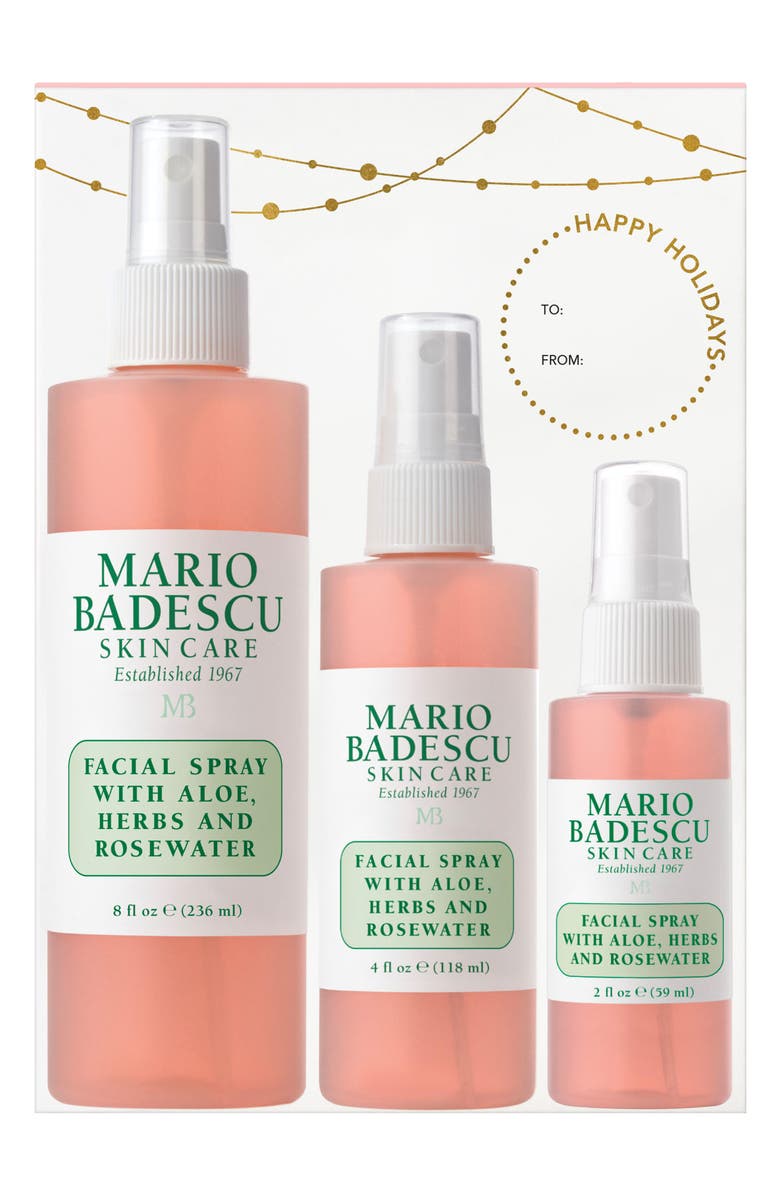 Mario Badescu Facial Spray with Aloe, Herbs & Rosewater Trio, Main, color, 