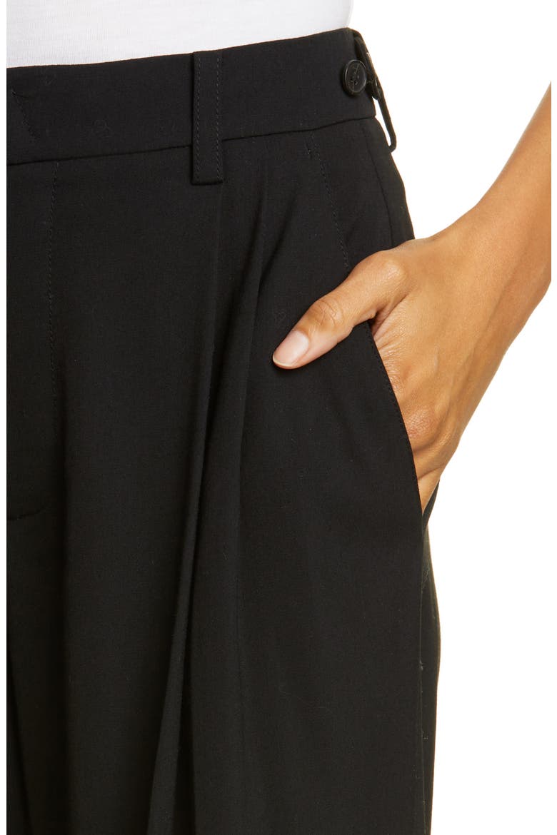 Wide Leg Trousers, Alternate, color, BLACK