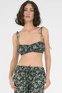nuaje nuaje Nova Shirred Cotton Bandeau