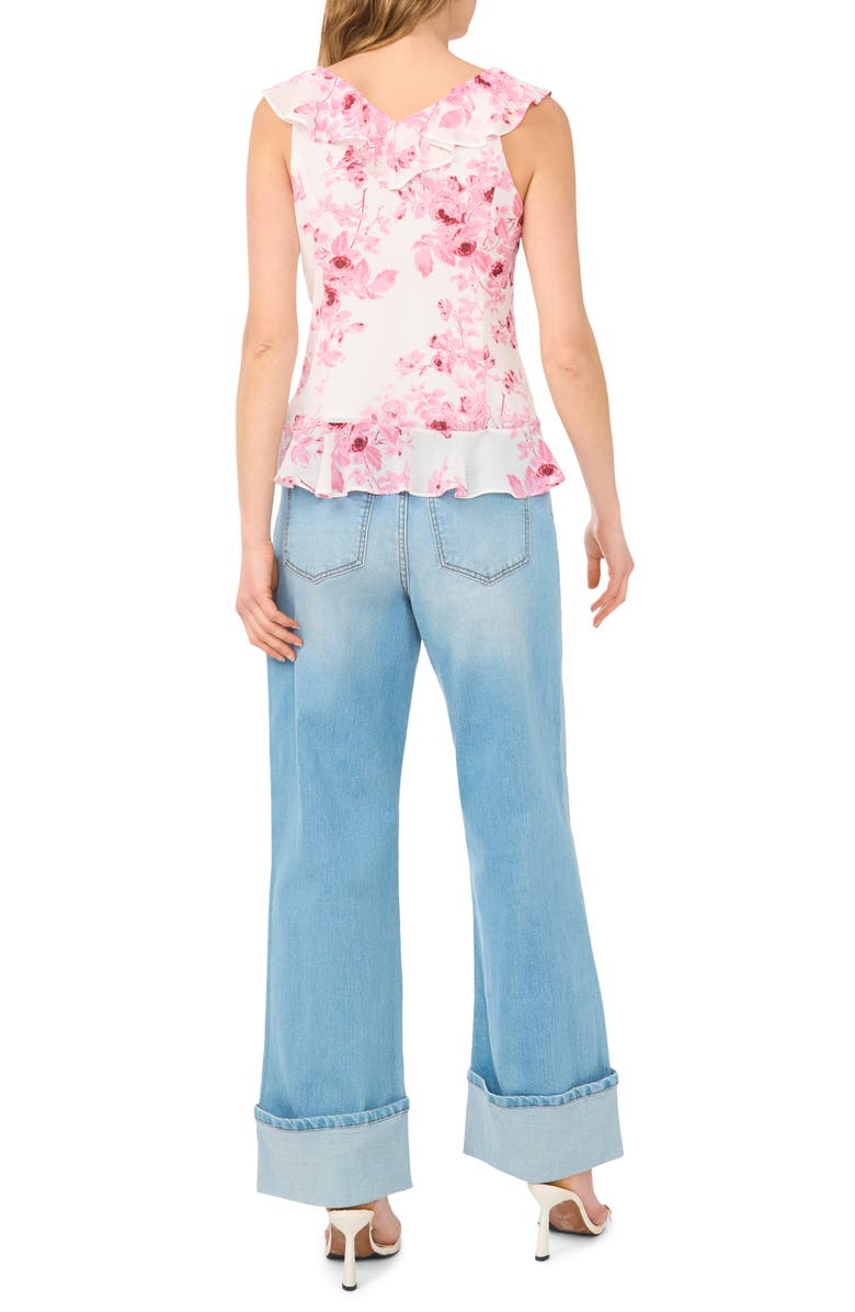 1.STATE V-Neck Ruffle Top, Alternate, color, Orchid Smoke