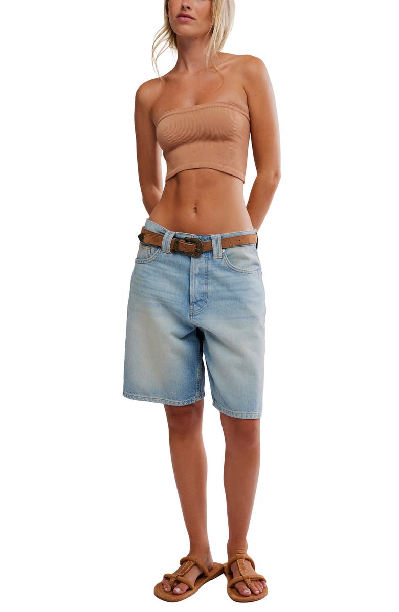 Free People Amelia Bandeau Bra, Alternate, color, Tawny Birch