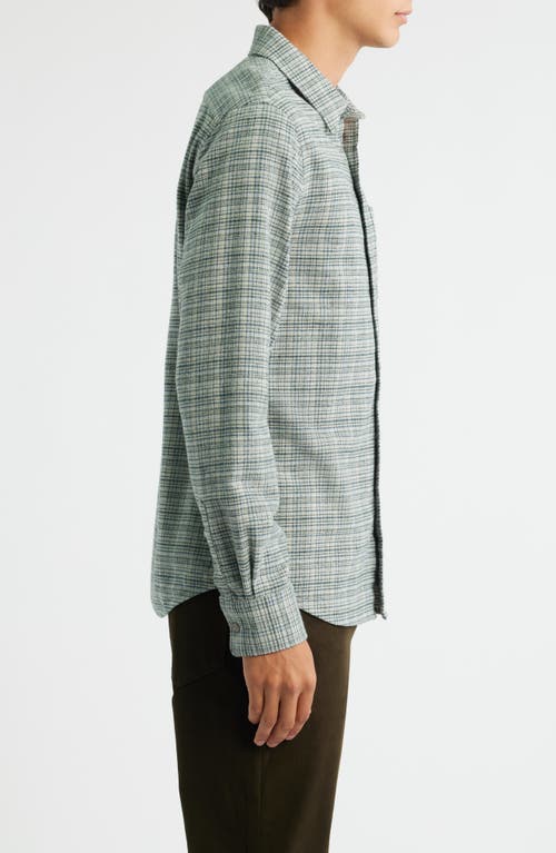 Vince Highclere Plaid Flannel Button-up Shirt In Multi