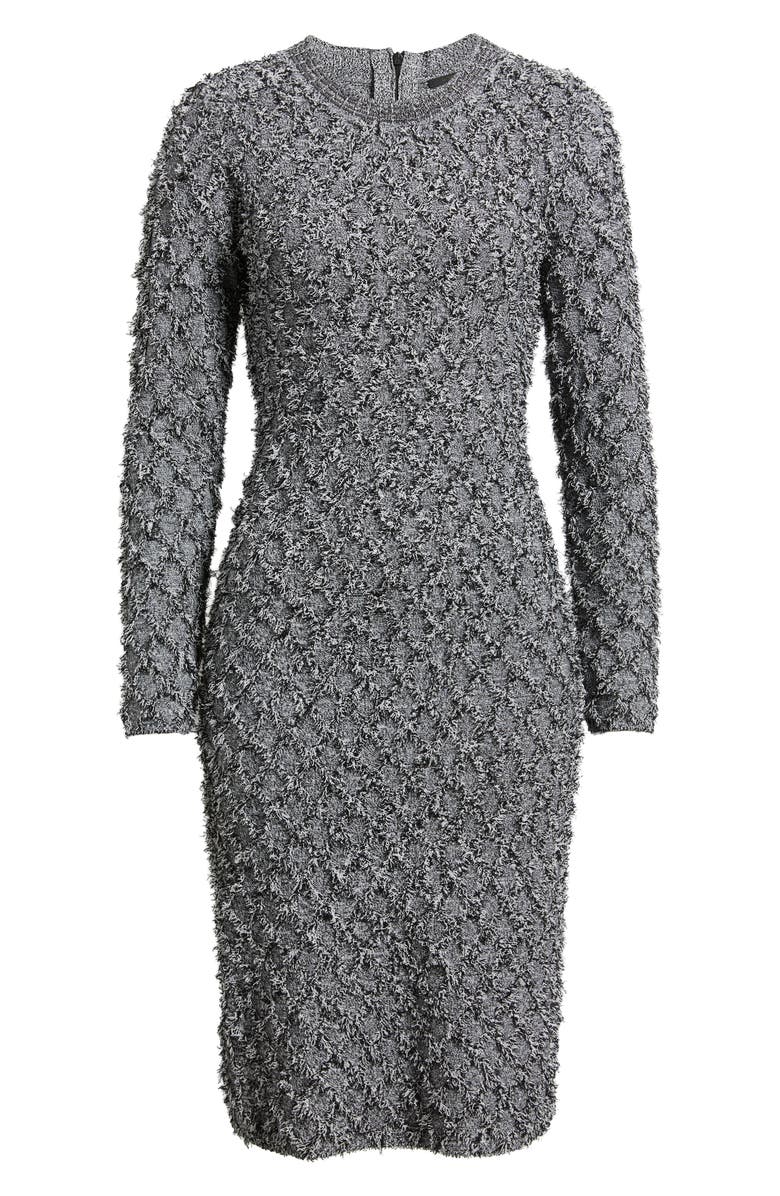 KOBI HALPERIN Apollo Fringe Long Sleeve Sweater Dress, Alternate, color, 