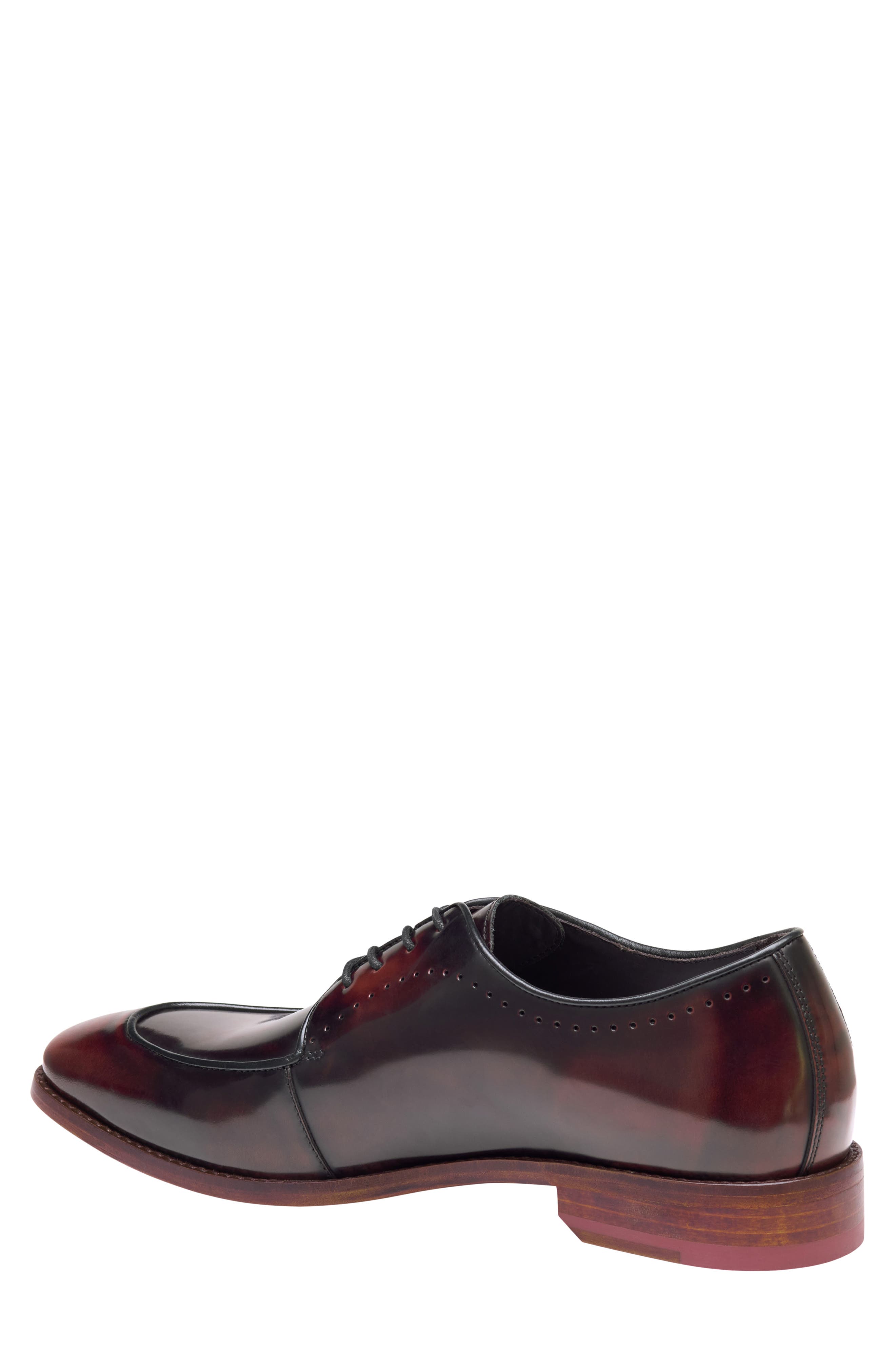 Arrister Moc Toe Derby, Alternate, color, BORDEAUX ITALIAN FULL GRAIN