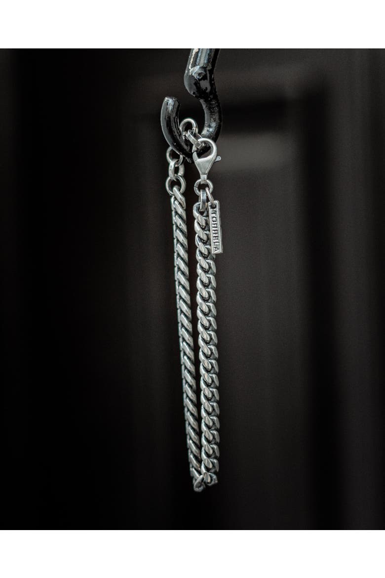 Cuban Link Silver Bracelet, Alternate, color, Sterling Silver