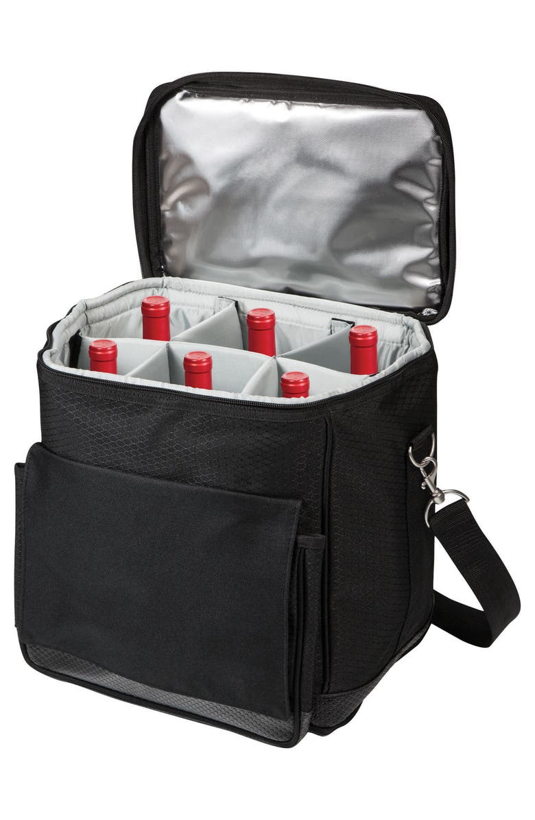 Legacy a Picnic Time Brand Cellar 6-Bottle Wine Cooler, Alternate, color, Black