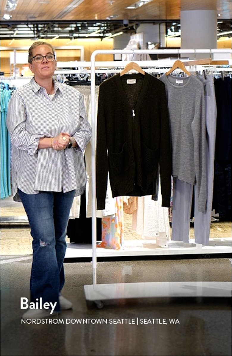 Merino Wool Zip Cardigan, sales video thumbnail