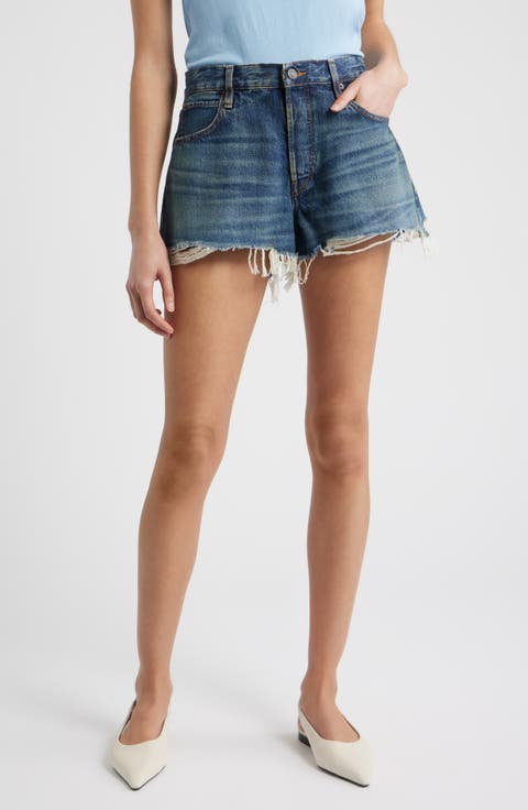 The Hang Frayed Hem Denim Short