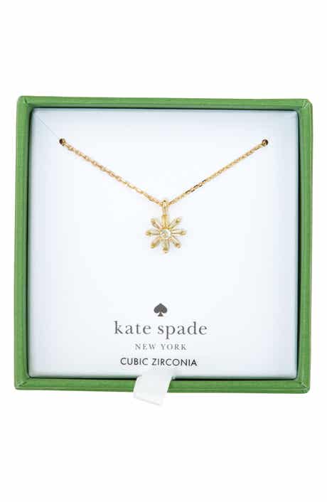 Kate Spade New York mini flower pendant necklace