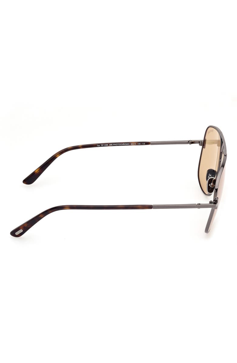TOM FORD Tex 62mm Navigator Sunglasses, Alternate, color, 