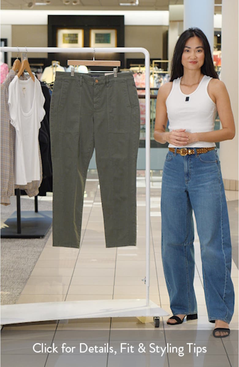 Margot Seamed Crop Girlfriend Jeans, sales video thumbnail