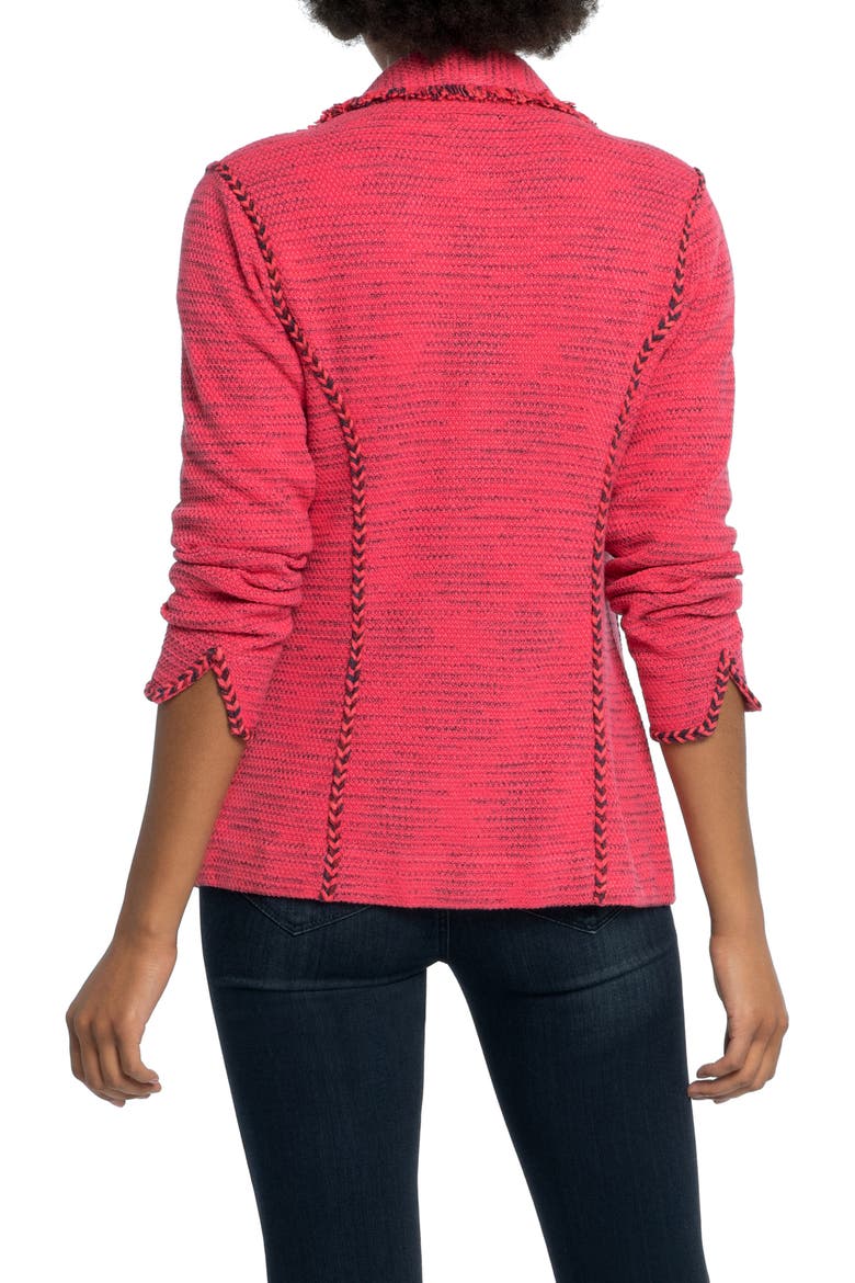 Suite Knit Linen Blend Blazer, Alternate, color, GERANIUM