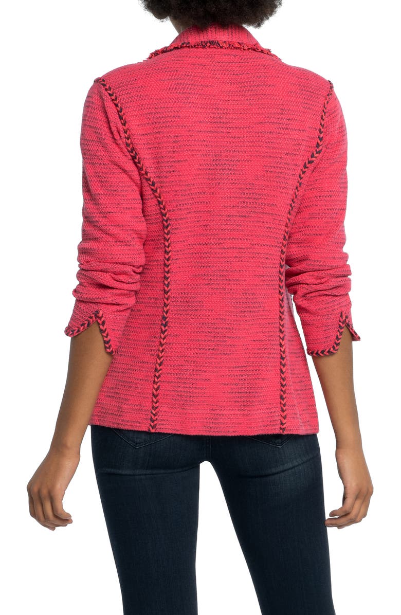 NIC+ZOE Suite Knit Linen Blend Blazer, Alternate, color, 