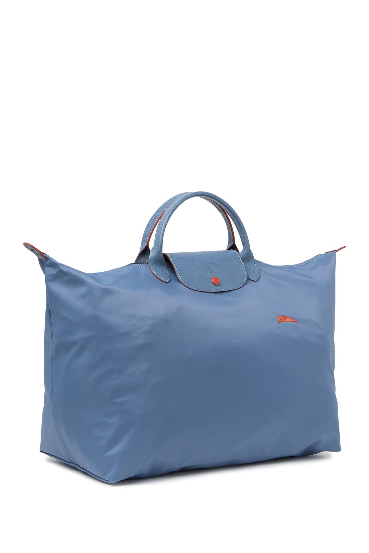 Longchamp Le Pliage Club Leather Trimmed Travel Bag, Alternate, color, 