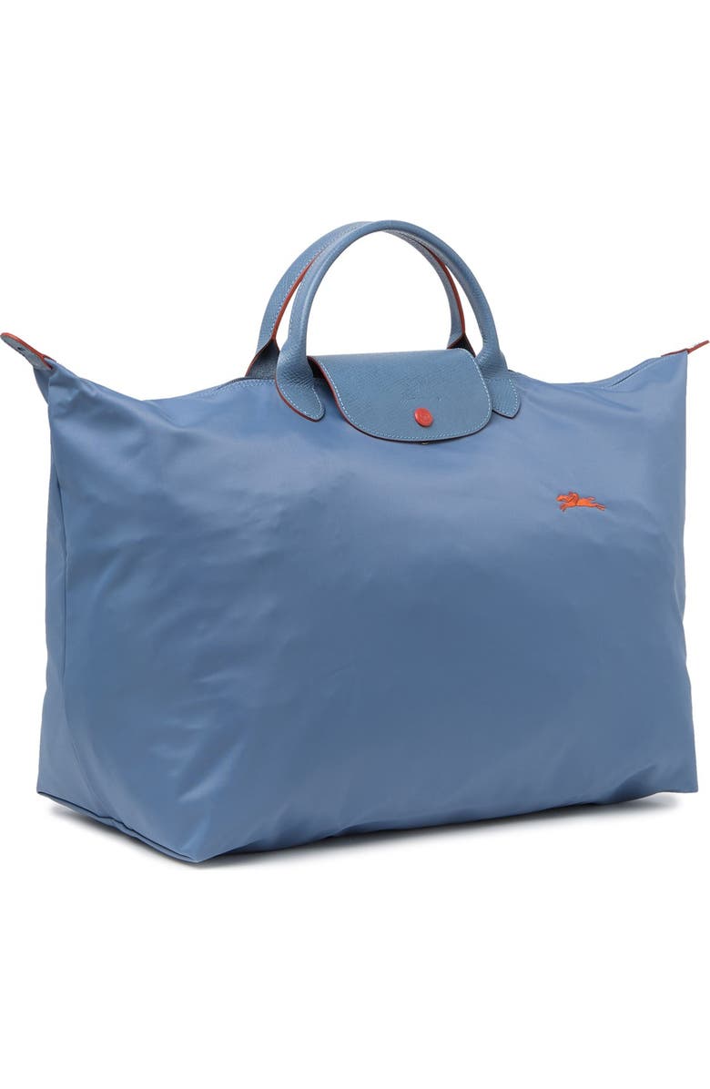 Longchamp Le Pliage Club Leather Trimmed Travel Bag, Alternate, color,