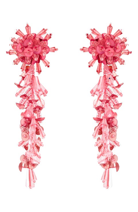 Bouquet Cascade Clip-On Earrings