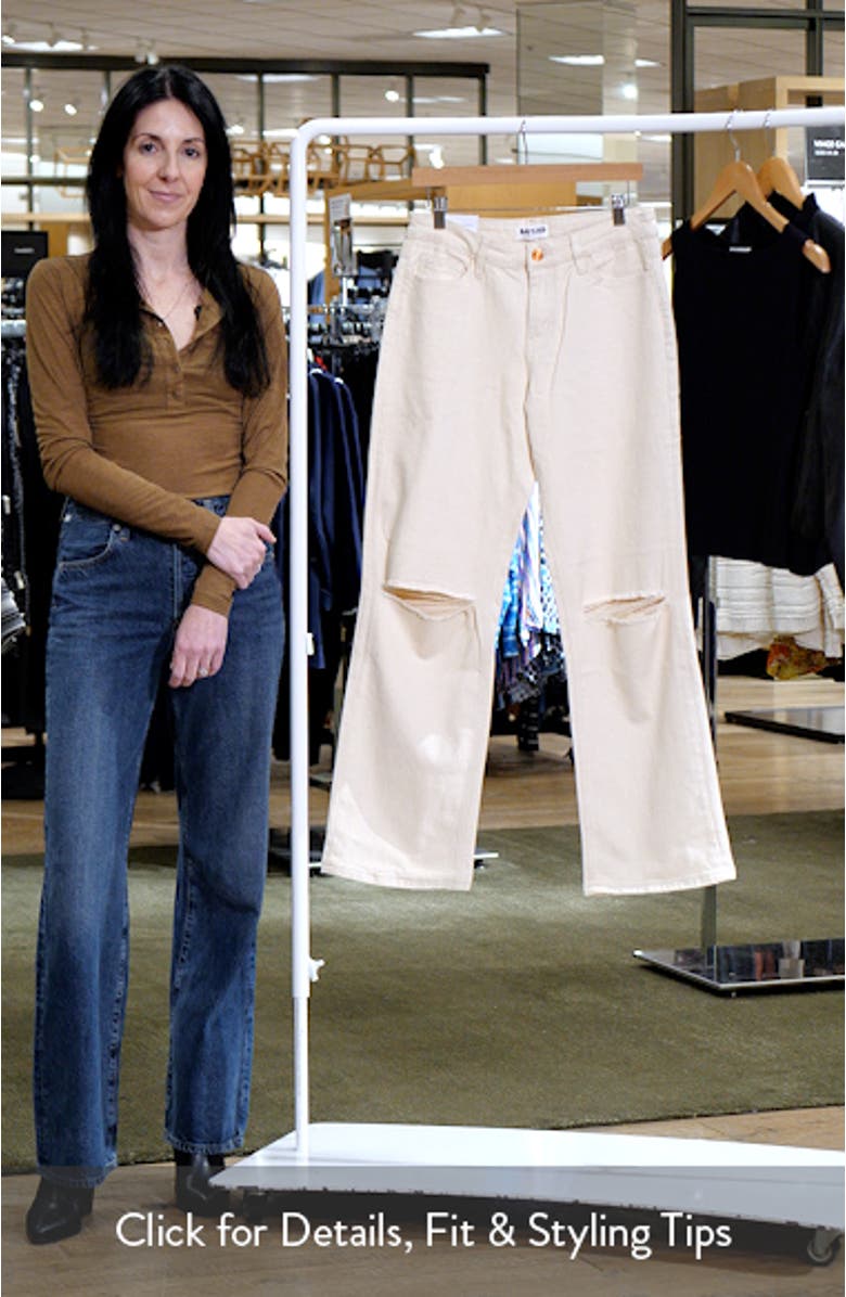 Ripped Straight Leg Jeans, sales video thumbnail