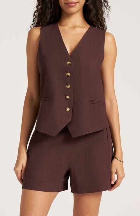 Davenport Linen Blend Vest