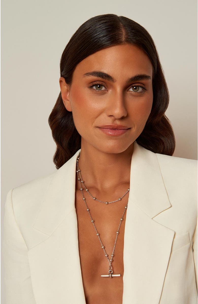 CXC Mast Necklace, Alternate, color, Silver