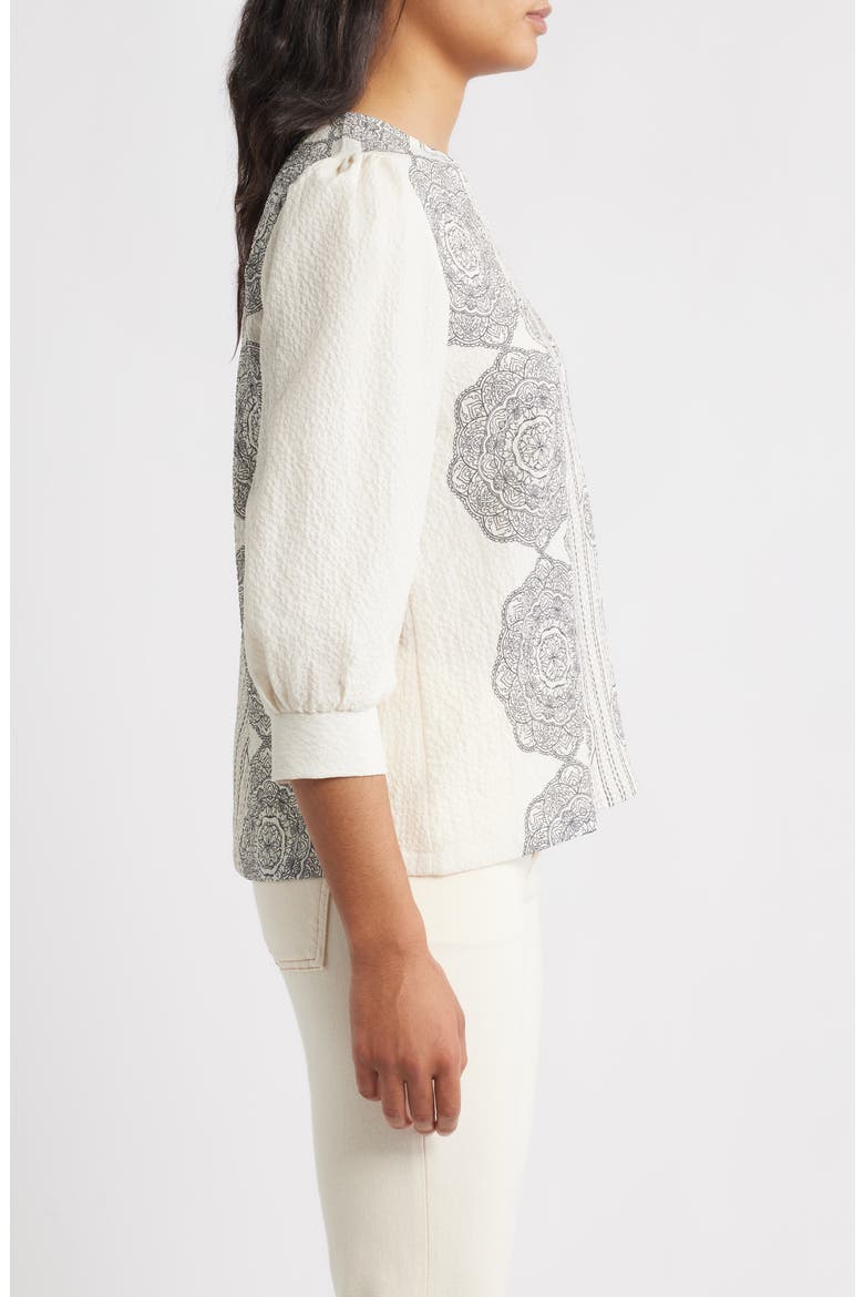Bobeau Border Print Top (Women) | Nordstromrack