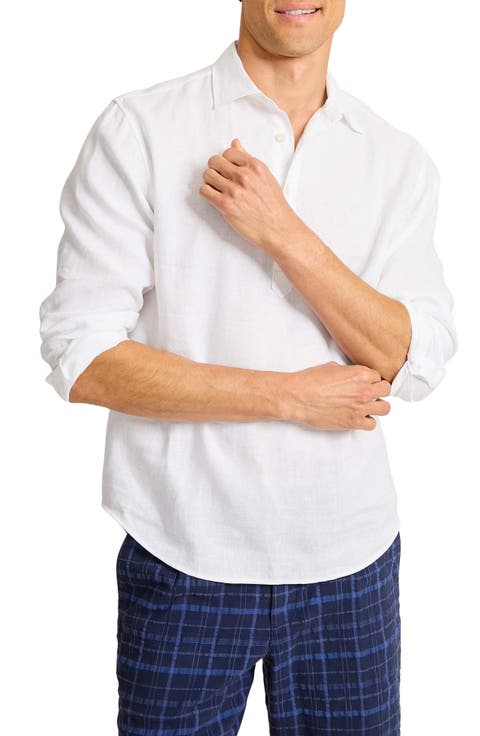 Desert Riviera Linen Half Button Shirt