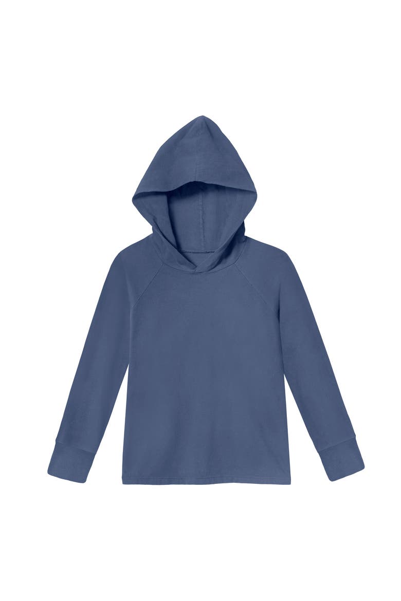 Baby Boys Medium-Weight 100% Cotton Long Sleeve Hooded Tee with Cuffs, Main, color, Concrete