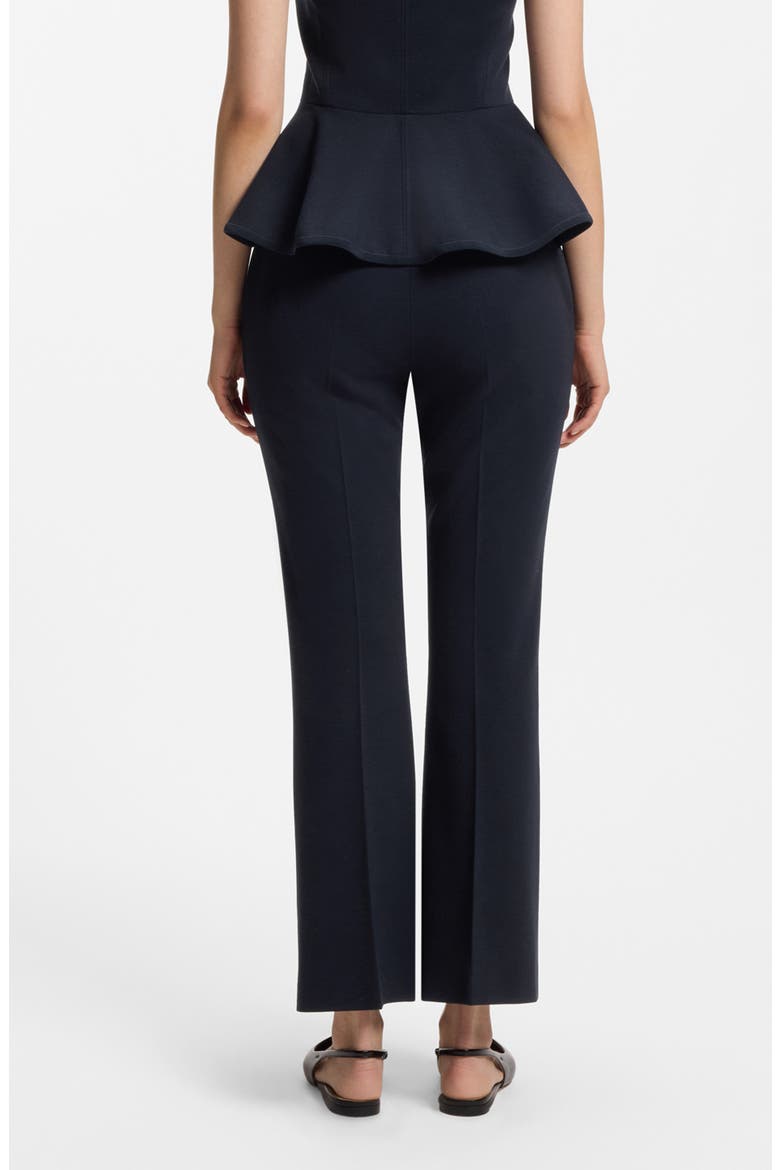 Talia Flared Crop Ponte Pants, Alternate, color, SKY CAPTAIN