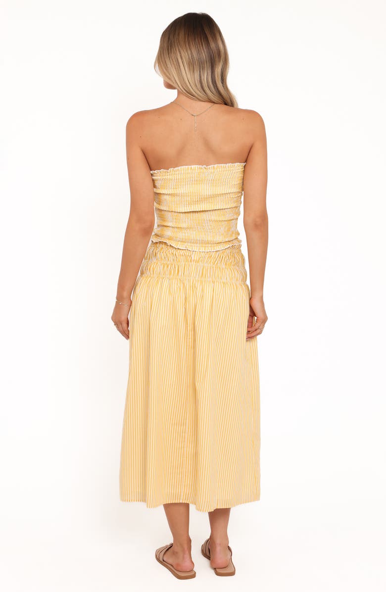 Petal & Pup Salome Stripe Cotton Maxi Skirt, Alternate, color, Mango Stripe