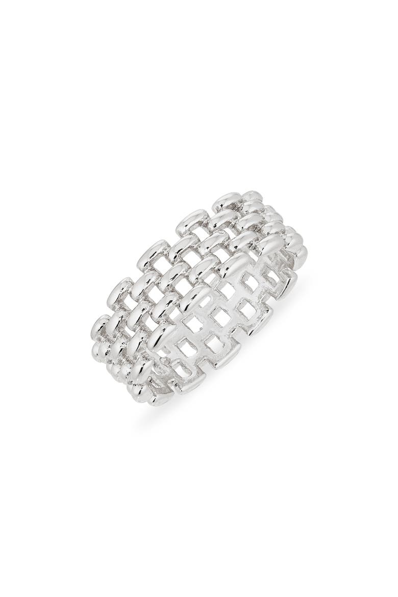 Demi Fine Open Work Wide Band Ring, Main, color, SILVER