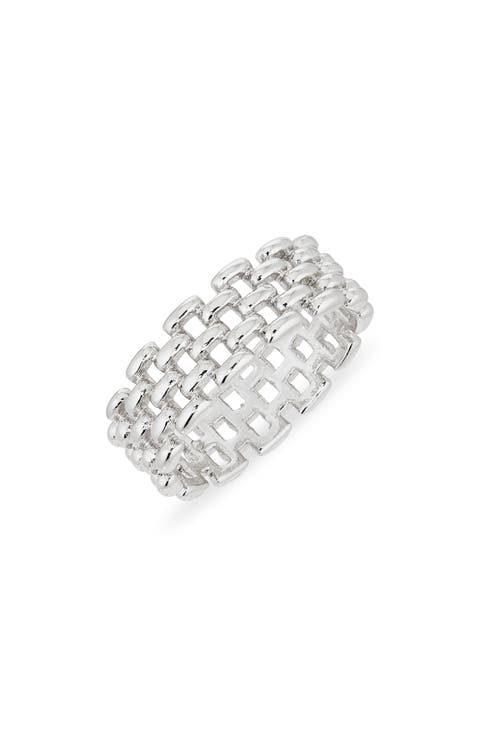 Demi Fine Open Work Wide Band Ring