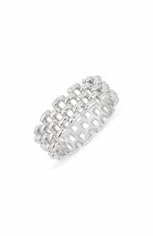 Demi Fine Open Work Wide Band Ring