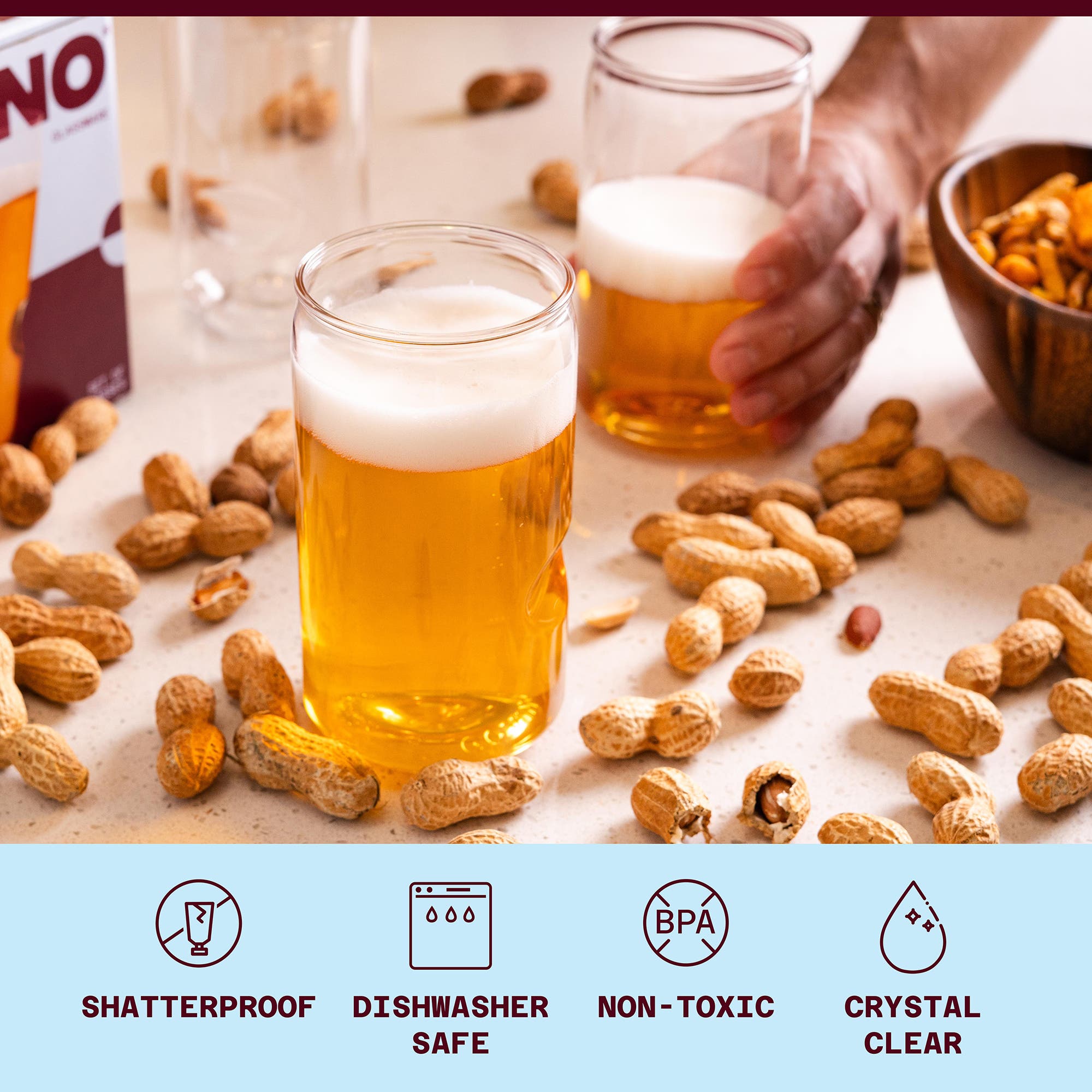Govino Beer Glasses, Set of 6 | Nordstrom