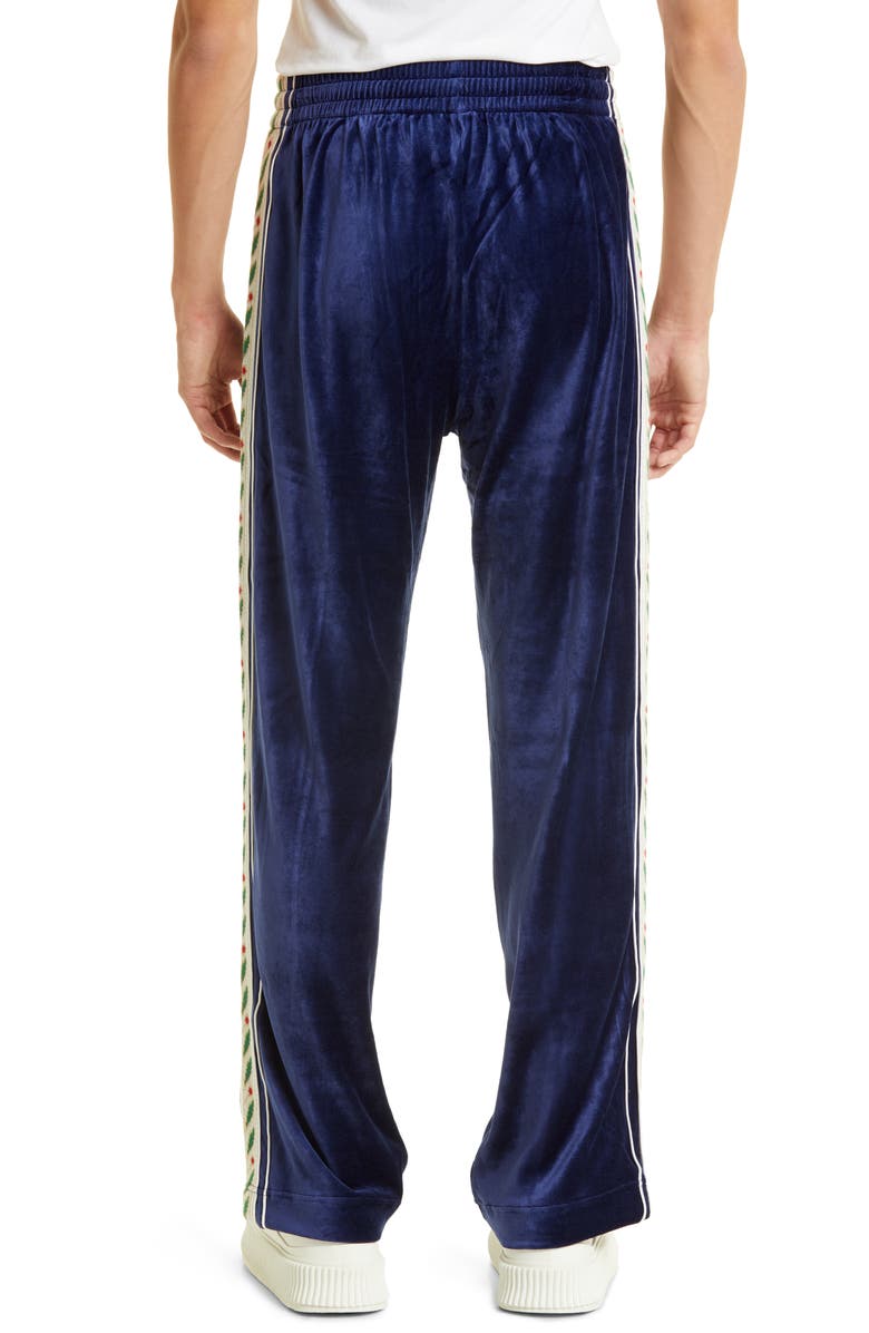 Casablanca Laurel Velour Track Pants, Alternate, color,