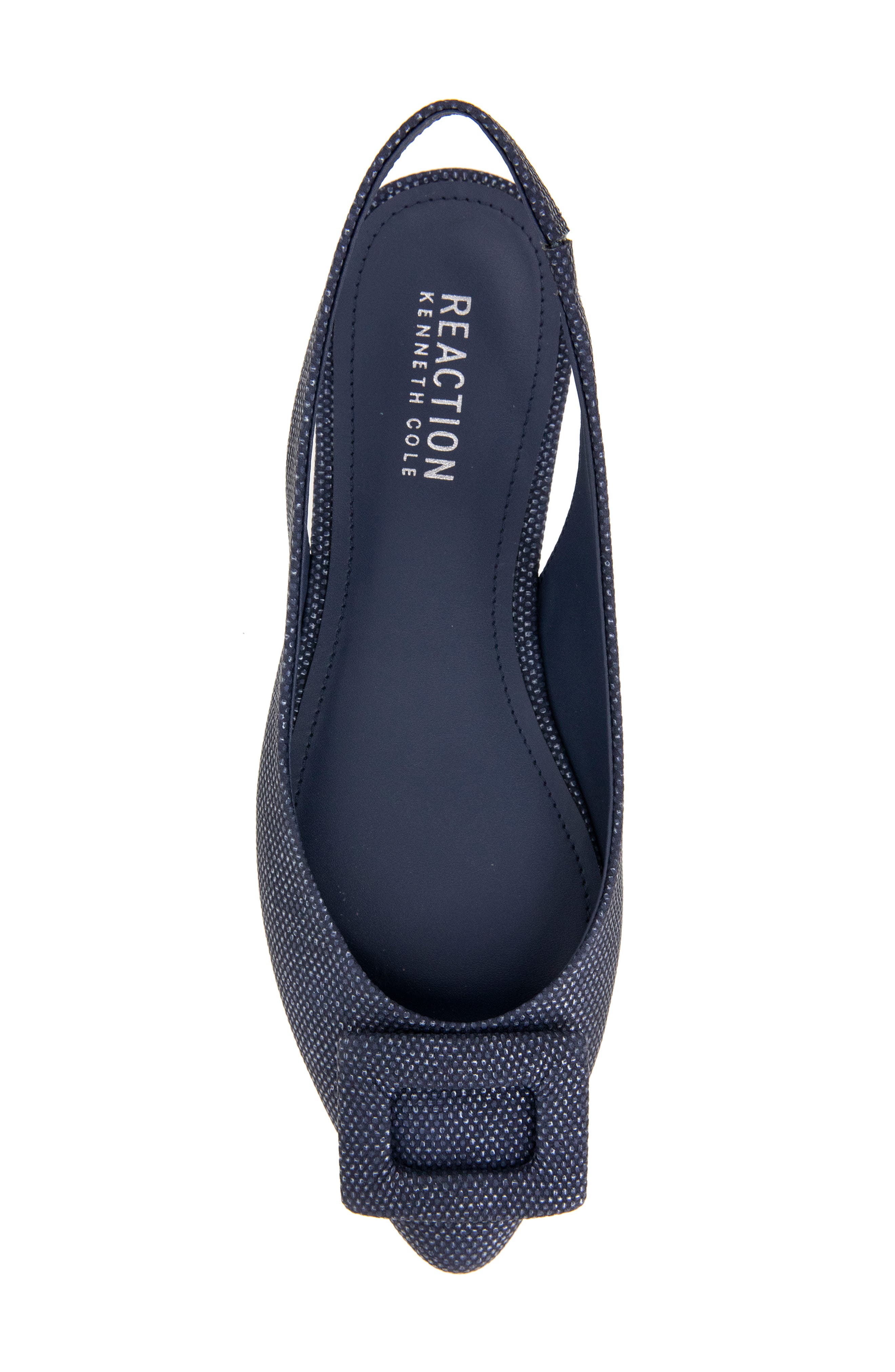 Linton Buckle Slingback Flat, Alternate, color, DENIM WEAVE